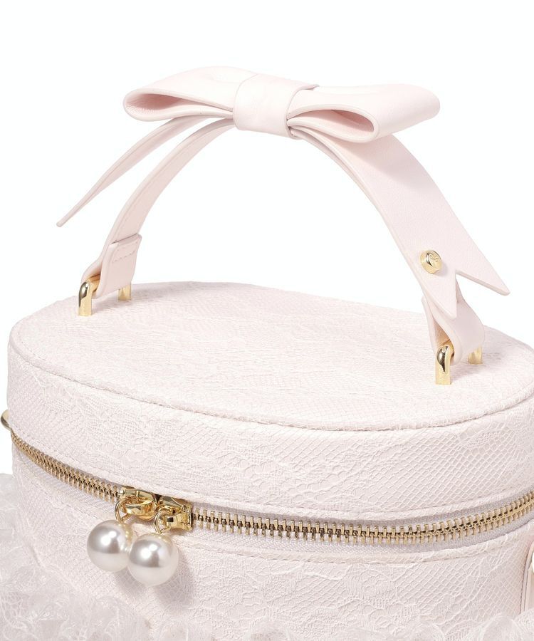 Maison de FLEUR「レースフリルキューブ型バッグ」|ハンドバッグ|