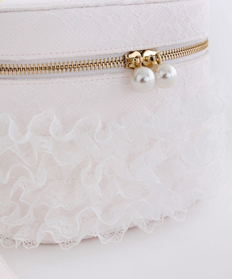Maison de FLEUR「レースフリルキューブ型バッグ」|ハンドバッグ|