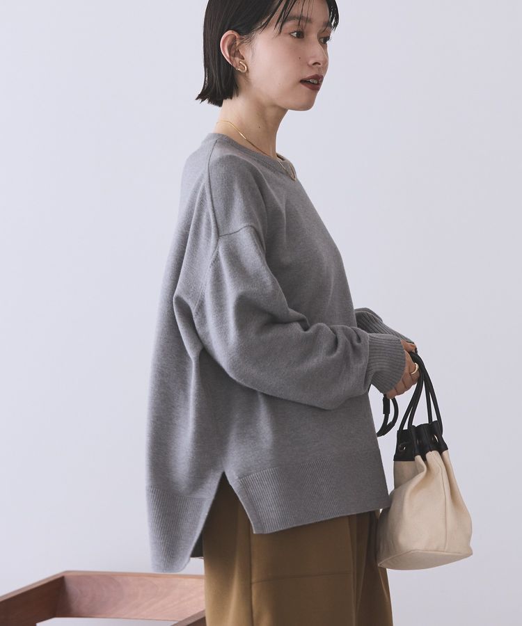 AMERICAN HOLIC「【WEB限定】バイパチサイドスリットニットプルオーバー＜静電気軽減＞」|ニット・セーター|