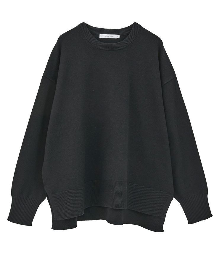 AMERICAN HOLIC「【WEB限定】バイパチサイドスリットニットプルオーバー＜静電気軽減＞」|ニット・セーター|