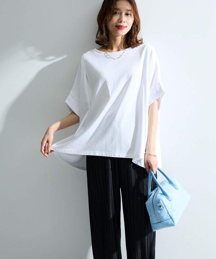 Green Parks「【適ON】超冷感タック入りオーバーサイズプルオーバー」|Tシャツ・カットソー|
