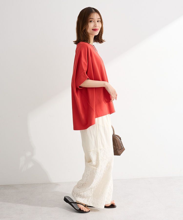 Green Parks「【適ON】超冷感タック入りオーバーサイズプルオーバー」|Tシャツ・カットソー|