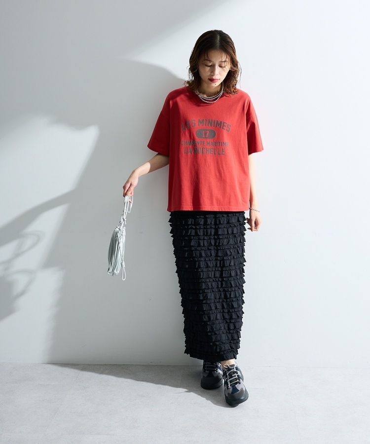 Green Parks「【適ON】汗染み防止ボックスロゴTシャツ」|Tシャツ・カットソー|