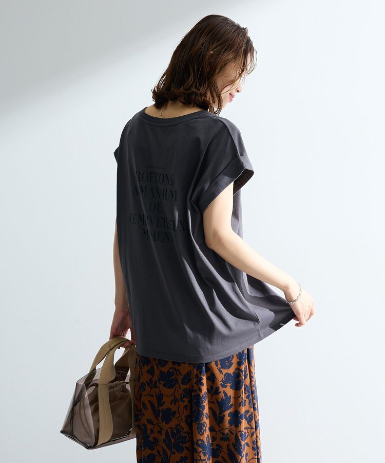 Green Parks「【適ON】汗染み防止フレンチロゴTシャツ」|Tシャツ・カットソー|
