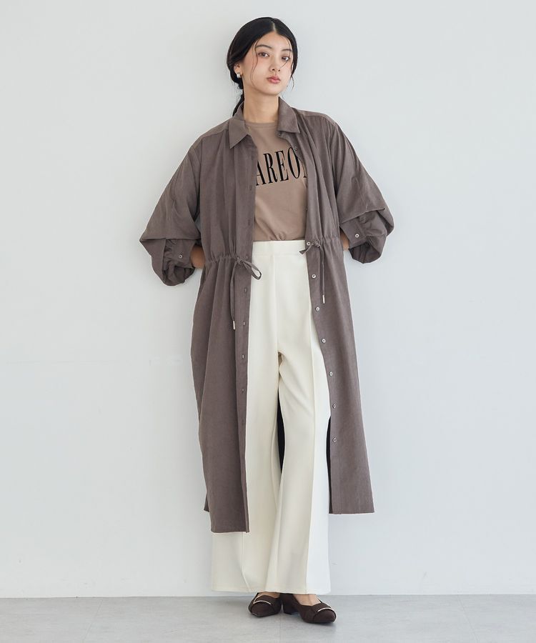 YECCA VECCA「【UVカット】2way袖バルーンワンピース」|ワンピース|Charcoal Gray