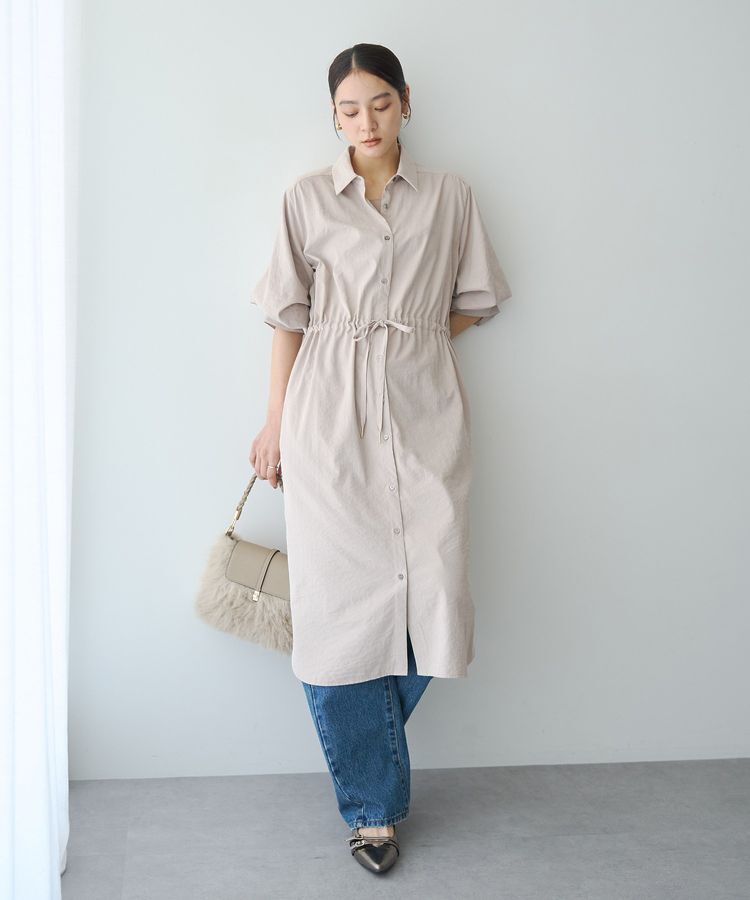 YECCA VECCA「【UVカット】2way袖バルーンワンピース」|ワンピース|