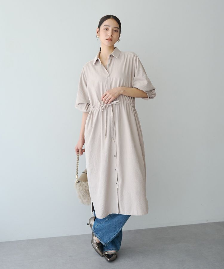 YECCA VECCA「【UVカット】2way袖バルーンワンピース」|ワンピース|