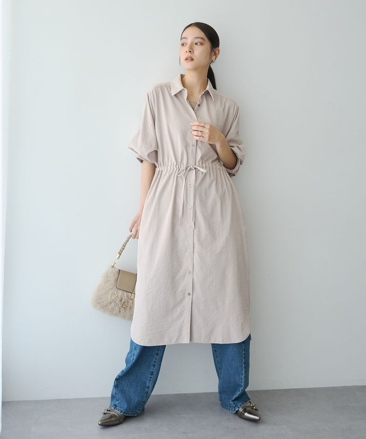 YECCA VECCA「【UVカット】2way袖バルーンワンピース」|ワンピース|