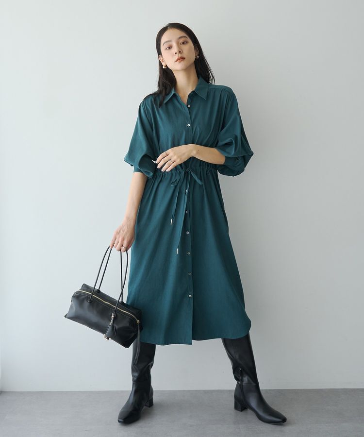 YECCA VECCA「【UVカット】2way袖バルーンワンピース」|ワンピース|
