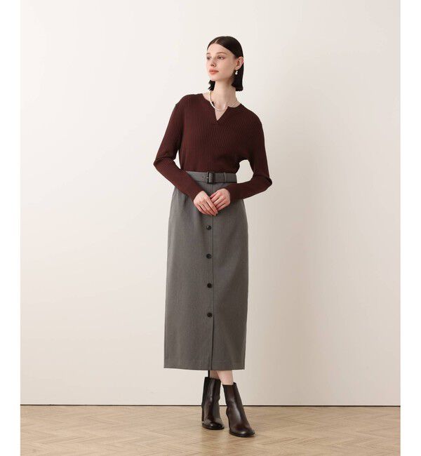 allureville「キーネックドッキングワンピース」|ワンピース|