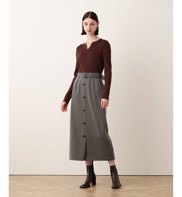 allureville「キーネックドッキングワンピース」|ワンピース|