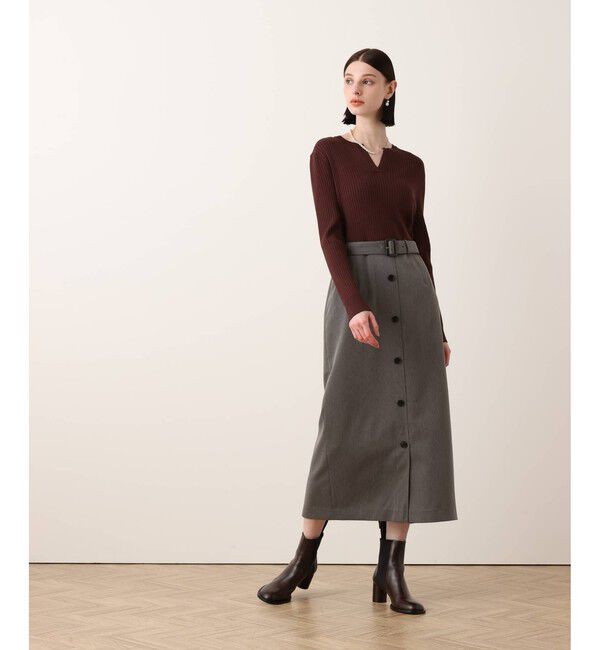 allureville「キーネックドッキングワンピース」|ワンピース|