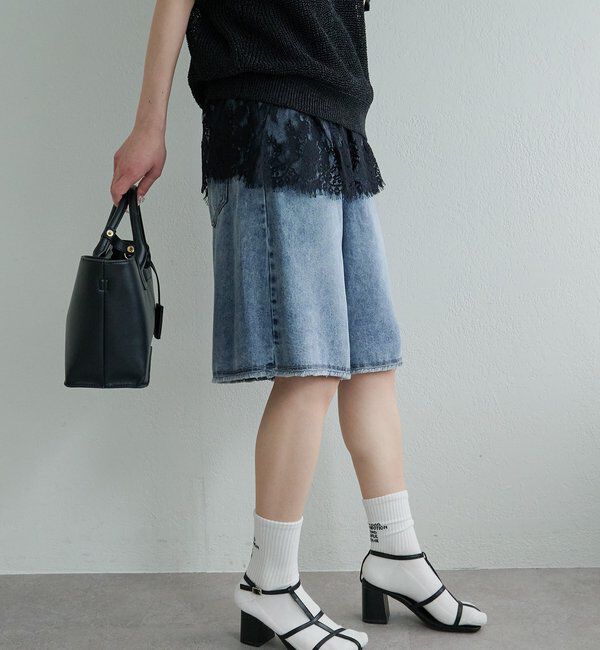  「リヨセル混デニムハーフパンツ」|その他|