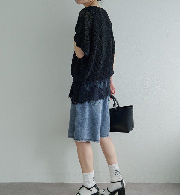  「リヨセル混デニムハーフパンツ」|その他|