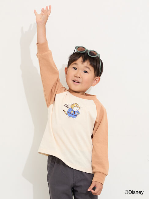 Samansa Mos2 Lagom「【Disney】ズートピア/刺繍入りラグランロンT」|Tシャツ・カットソー|