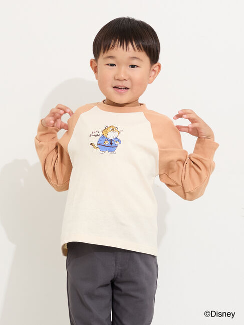 Samansa Mos2 Lagom「【Disney】ズートピア/刺繍入りラグランロンT」|Tシャツ・カットソー|