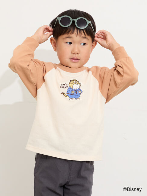Samansa Mos2 Lagom「【Disney】ズートピア/刺繍入りラグランロンT」|Tシャツ・カットソー|