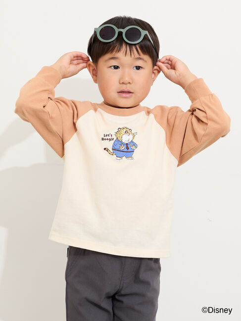Samansa Mos2 Lagom「【Disney】ズートピア/刺繍入りラグランロンT」|Tシャツ・カットソー|