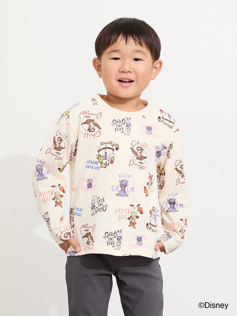 Samansa Mos2 Lagom「【Disney】ズートピア/総柄プリントロンT」|Tシャツ・カットソー|