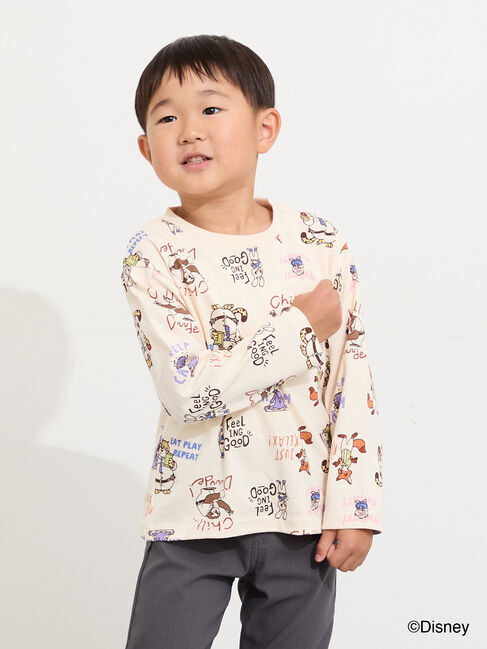Samansa Mos2 Lagom「【Disney】ズートピア/総柄プリントロンT」|Tシャツ・カットソー|