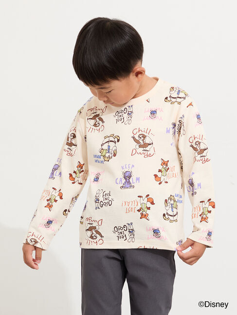 Samansa Mos2 Lagom「【Disney】ズートピア/総柄プリントロンT」|Tシャツ・カットソー|