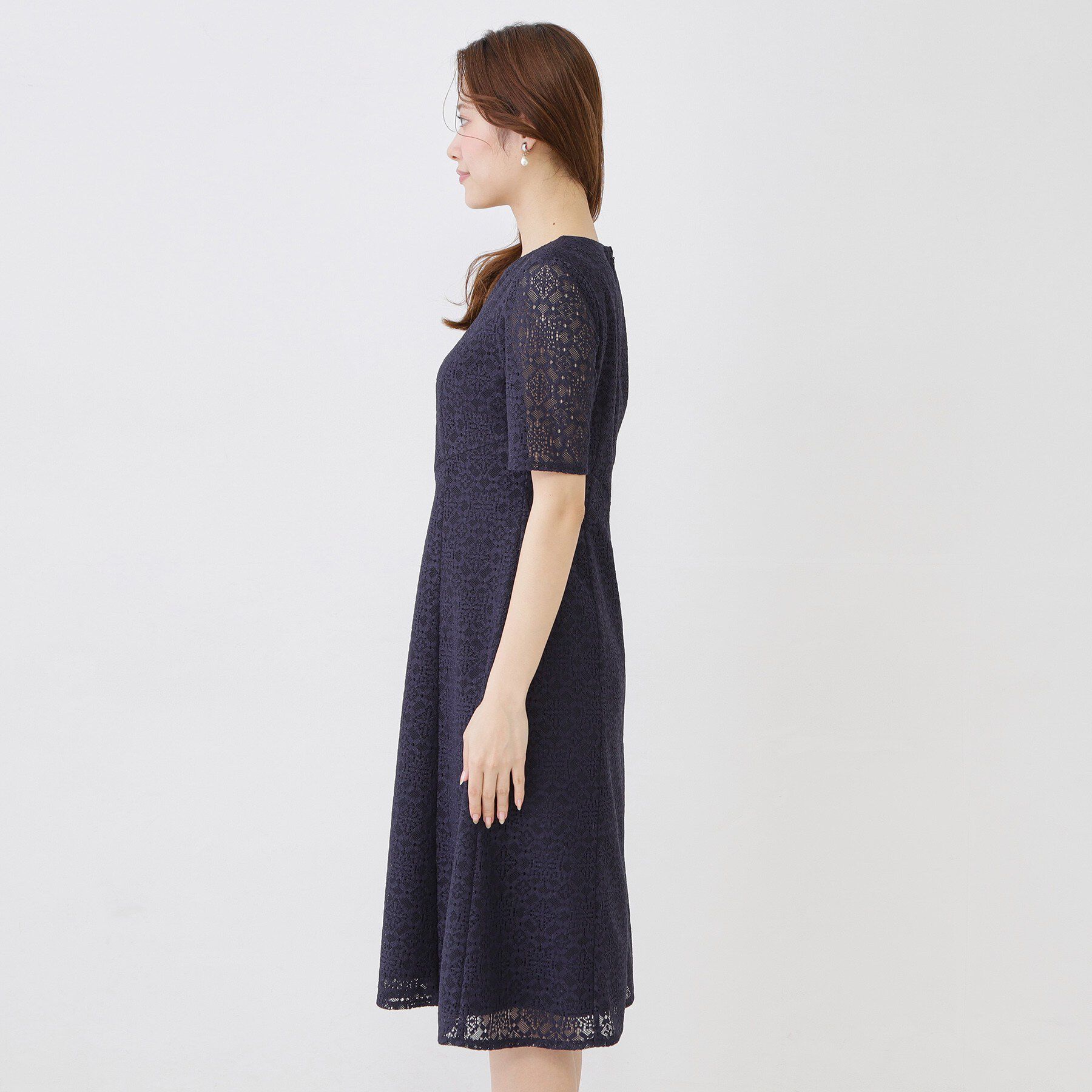 COUP DE CHANCE「【手洗い可／日本製／360&deg;シリーズ】ラッセルレースワンピース」|ワンピース|