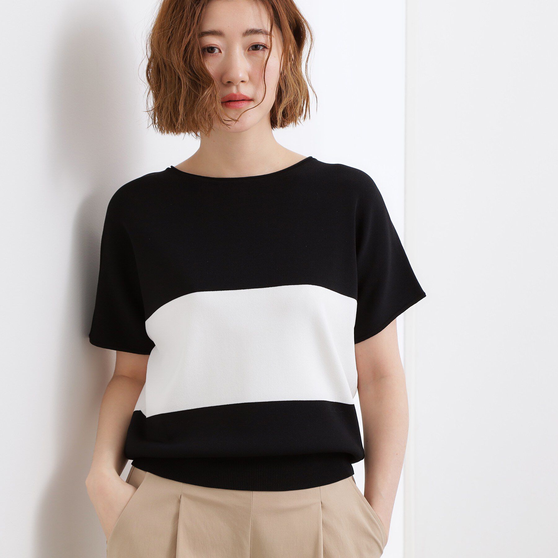 grove「【シリーズ累計36万枚！名品ニット】やわらかドライタッチ ドルマンニット」|ニット・セーター|