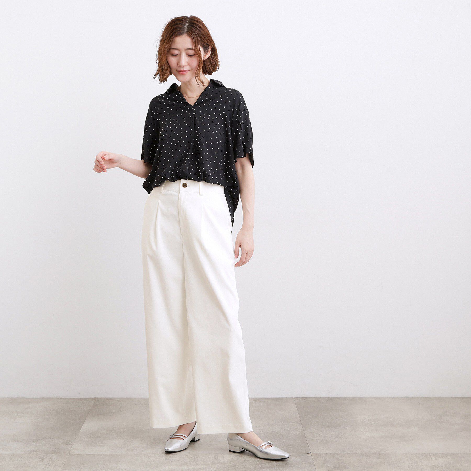 grove「【白でも透けにくい・多機能】ワイドパンツ」|その他|