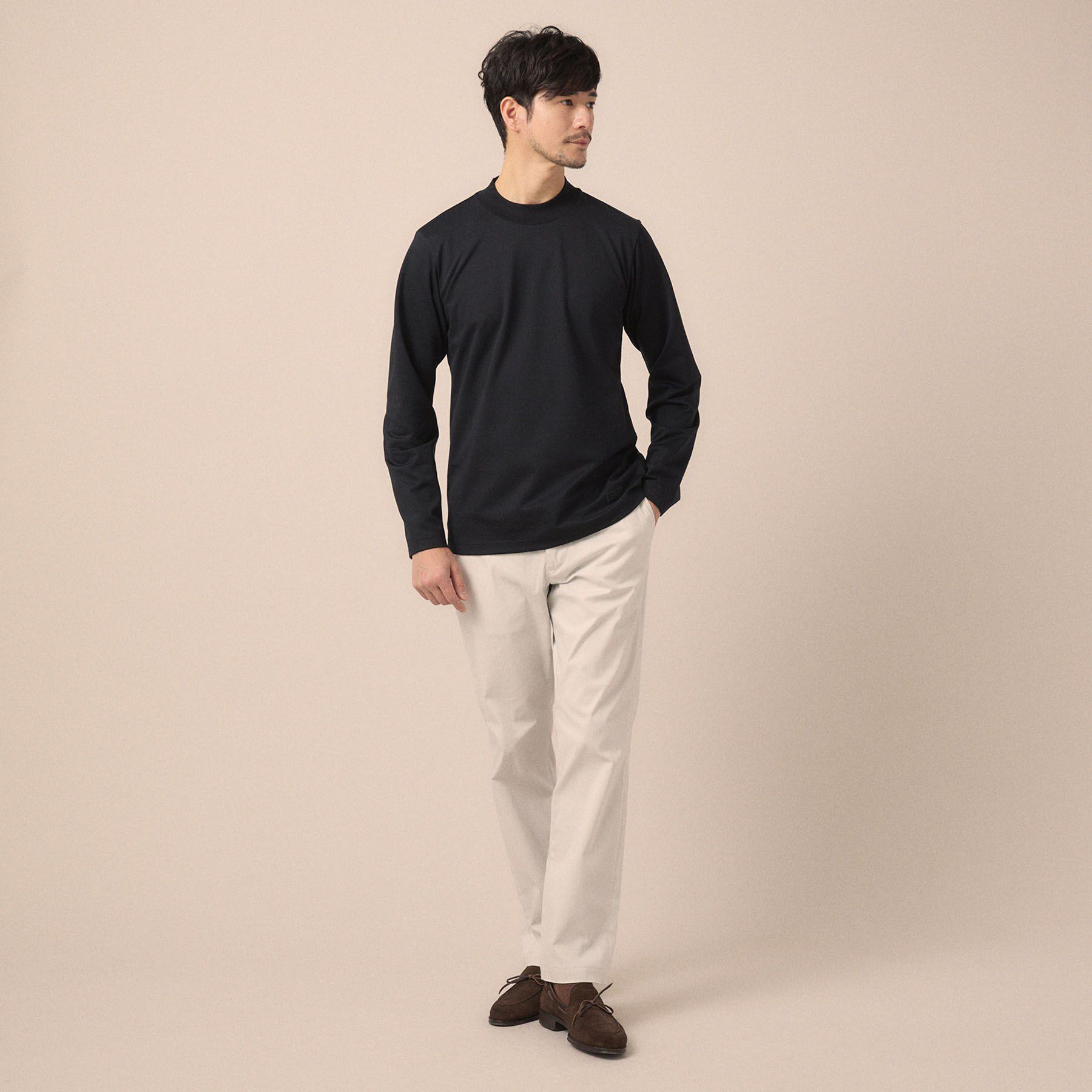 TAKEO KIKUCHI「ハイゲージ モックネックＴシャツ」|Tシャツ・カットソー|