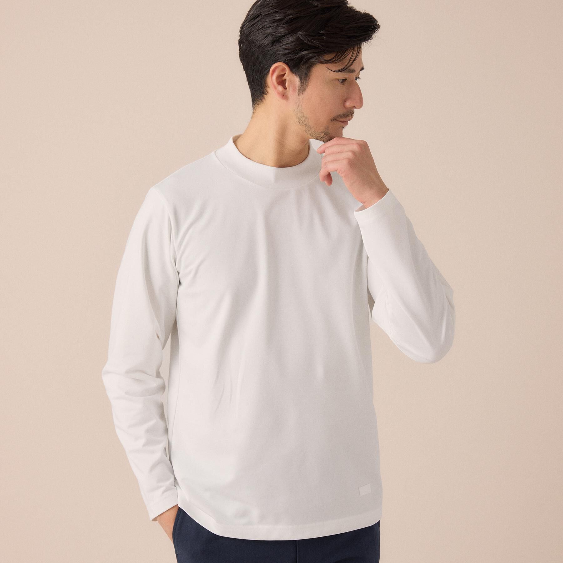 TAKEO KIKUCHI「ハイゲージ モックネックＴシャツ」|Tシャツ・カットソー|