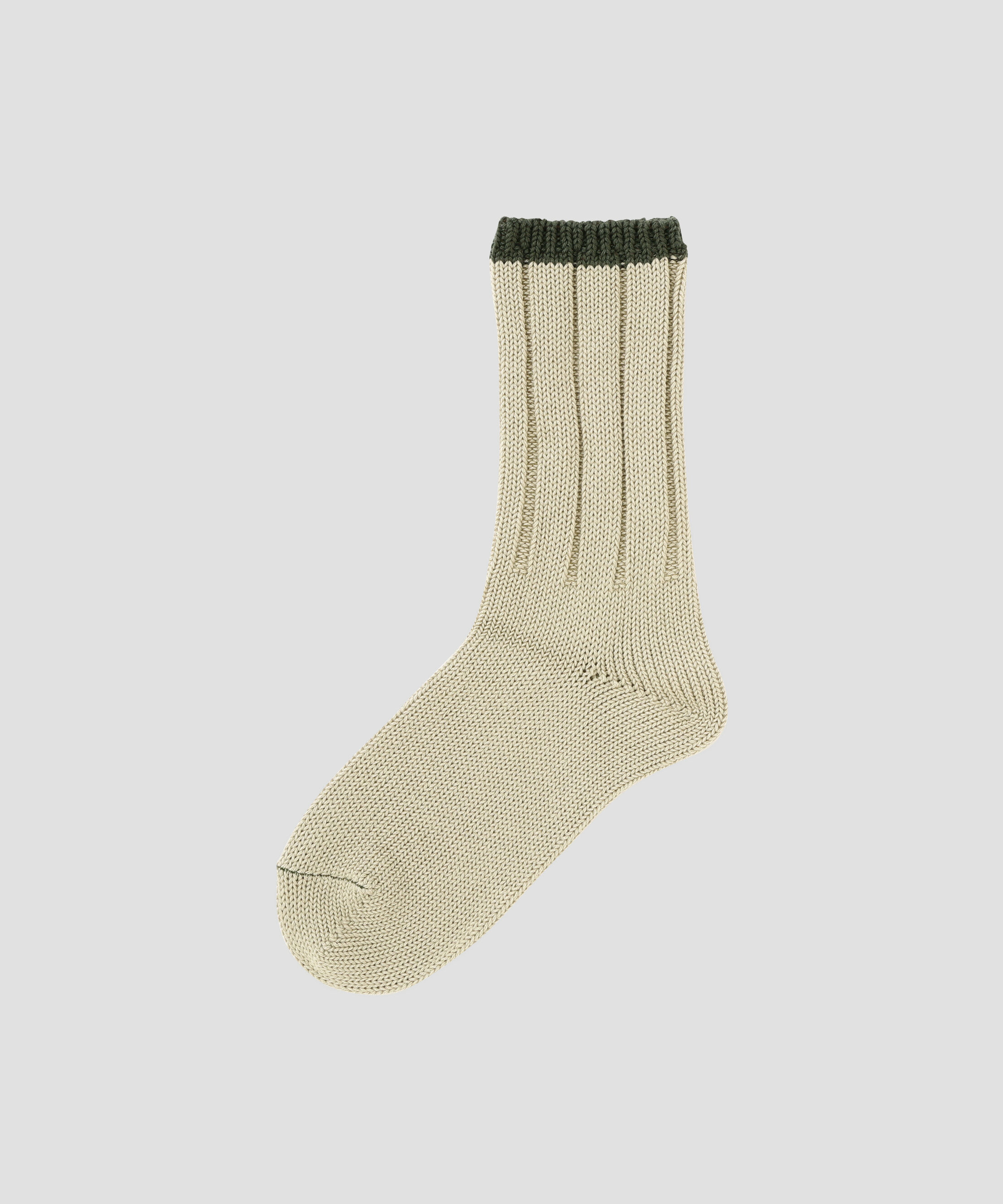 MHL.「WOMEN TIPPED COTTON RIB SOCKS」|ソックス|STONE3