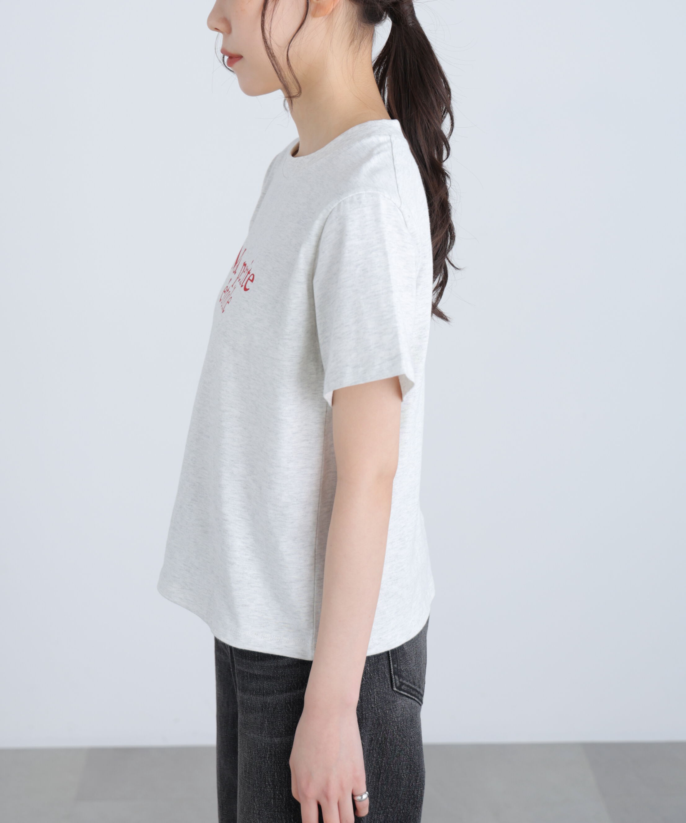  「フレンチロゴプリントTシャツ」|Tシャツ・カットソー|