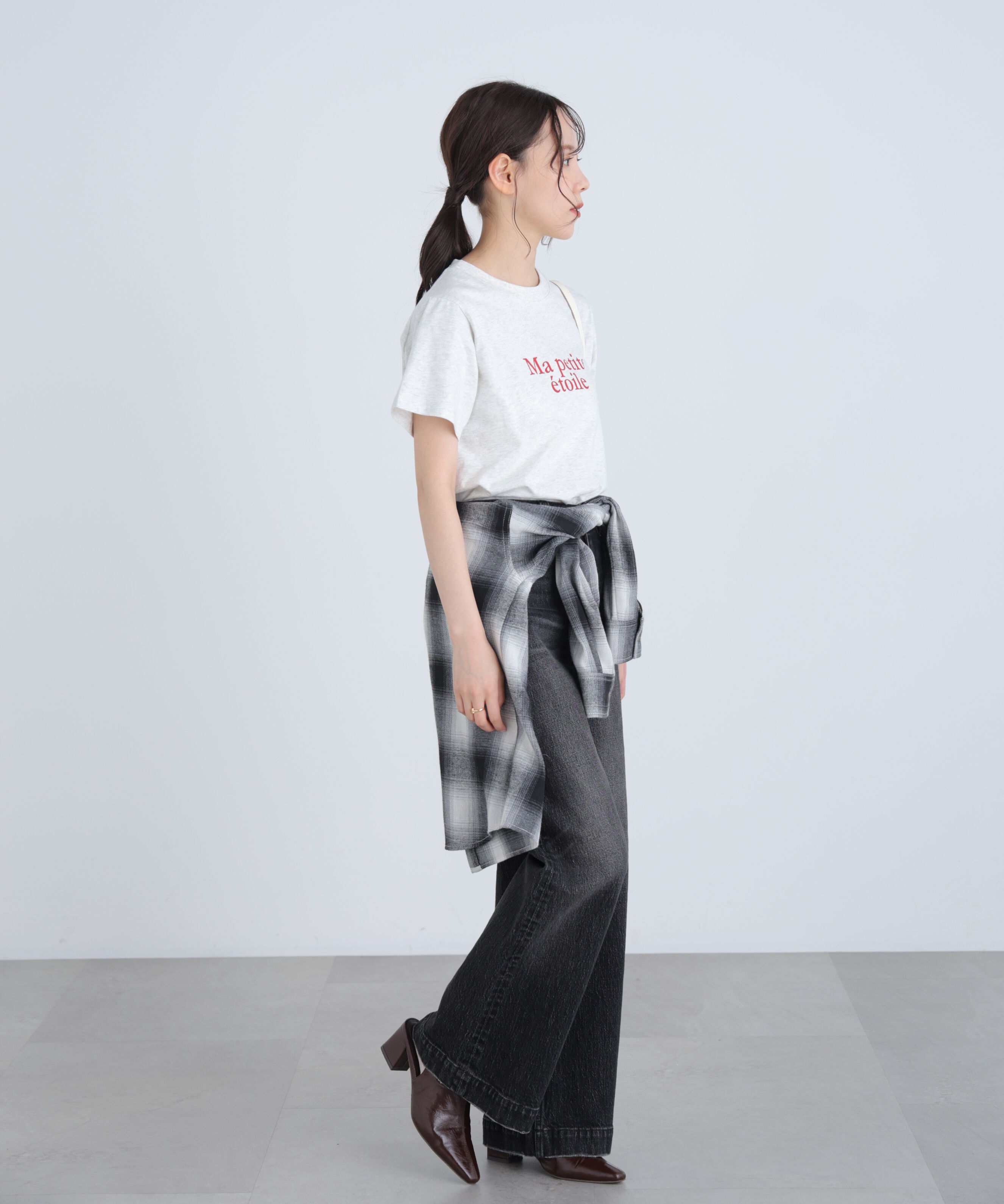  「フレンチロゴプリントTシャツ」|Tシャツ・カットソー|