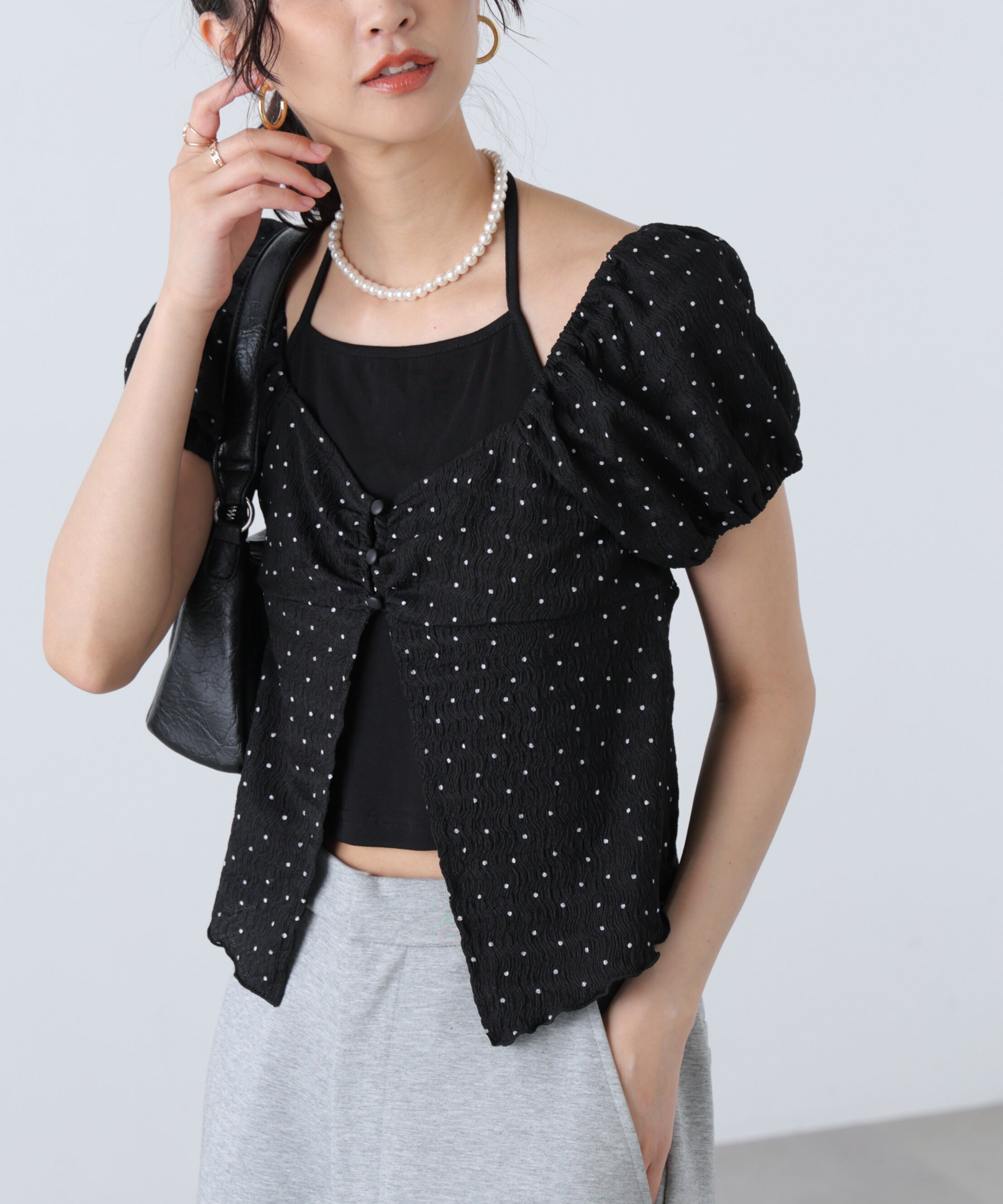  「ホルターレイヤードカットソー」|Tシャツ・カットソー|