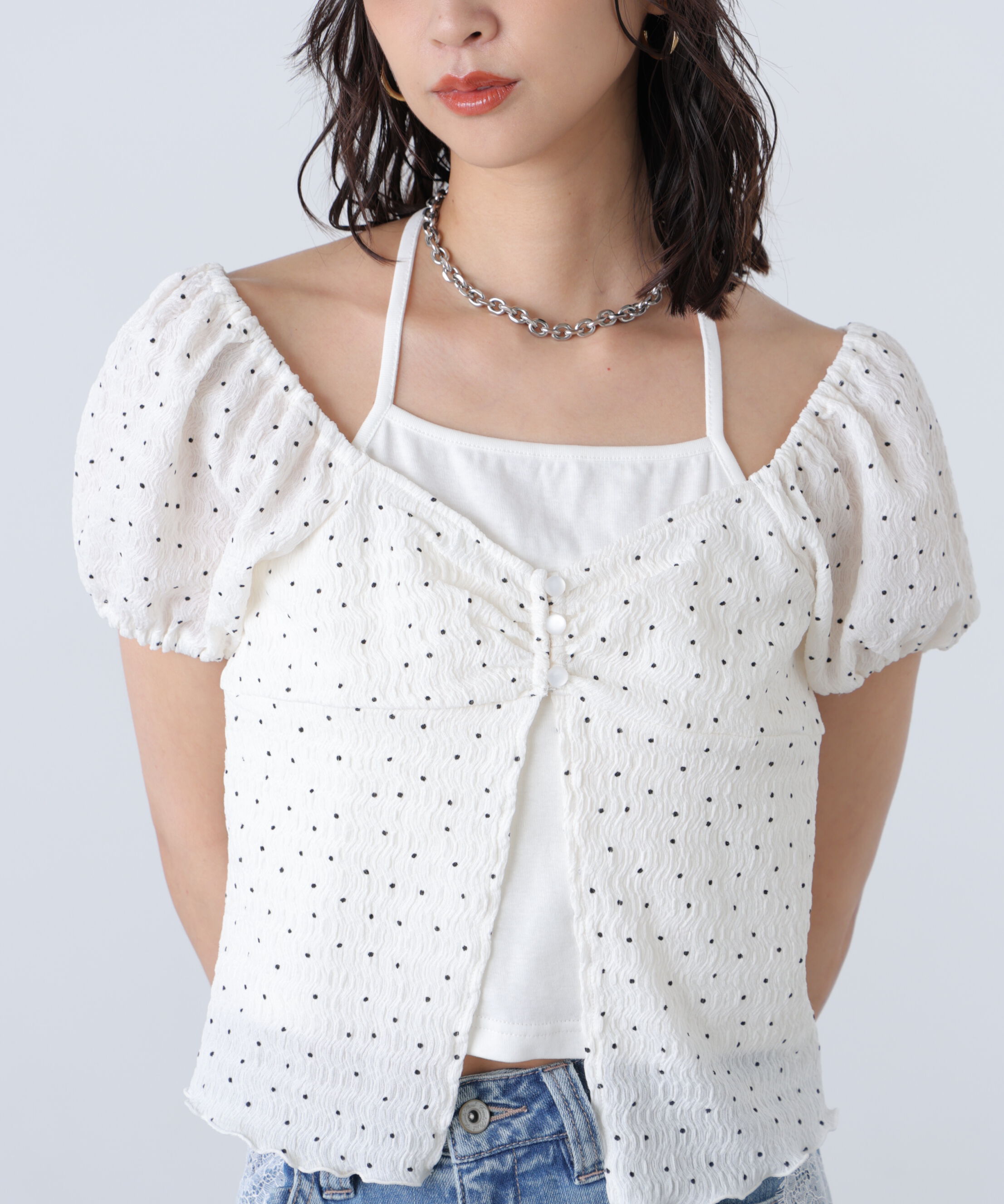  「ホルターレイヤードカットソー」|Tシャツ・カットソー|
