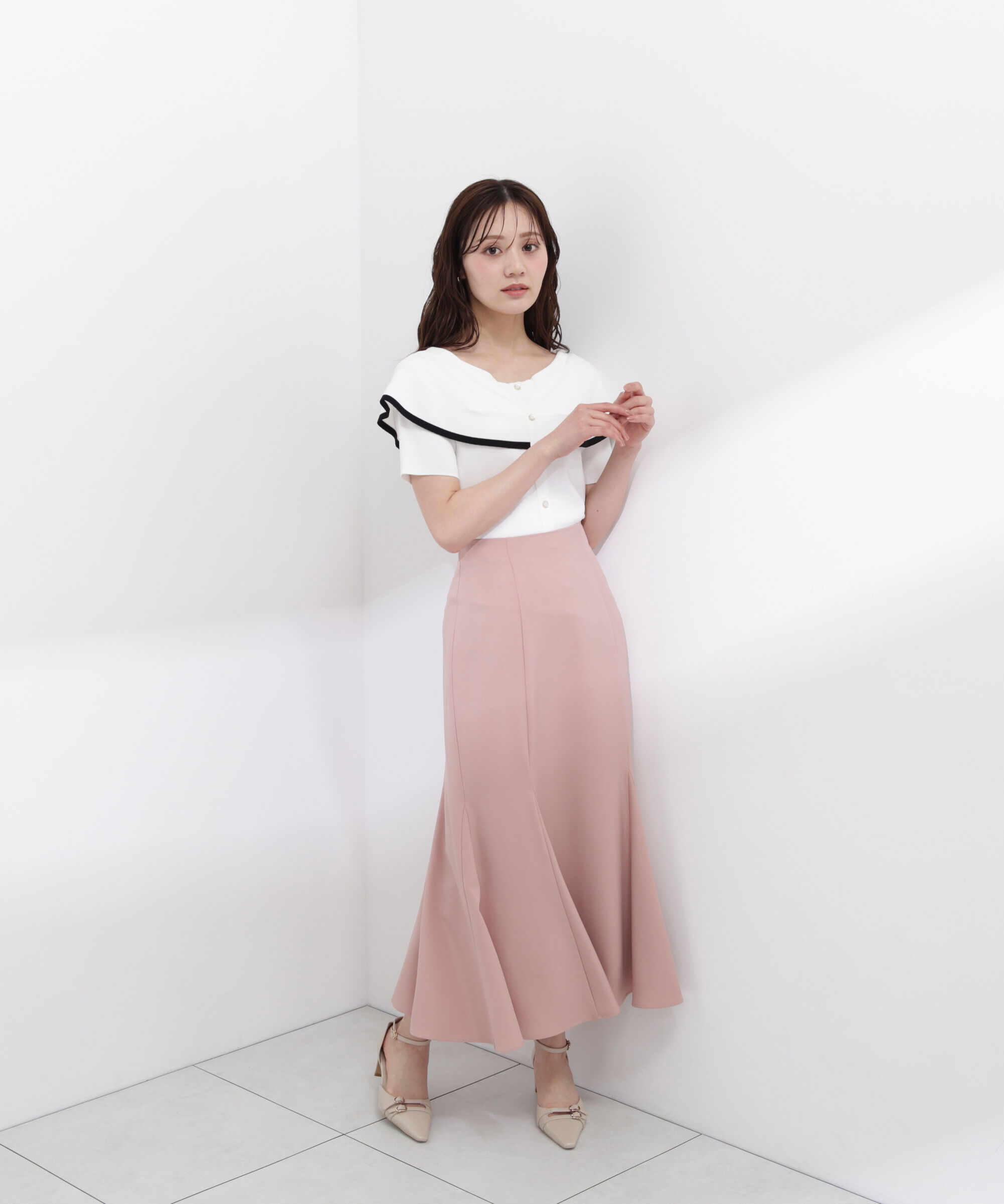 PROPORTION BODY DRESSING「＜ウォッシャブル＞ハイウエストマーメイドスカート　26SS」|スカート|