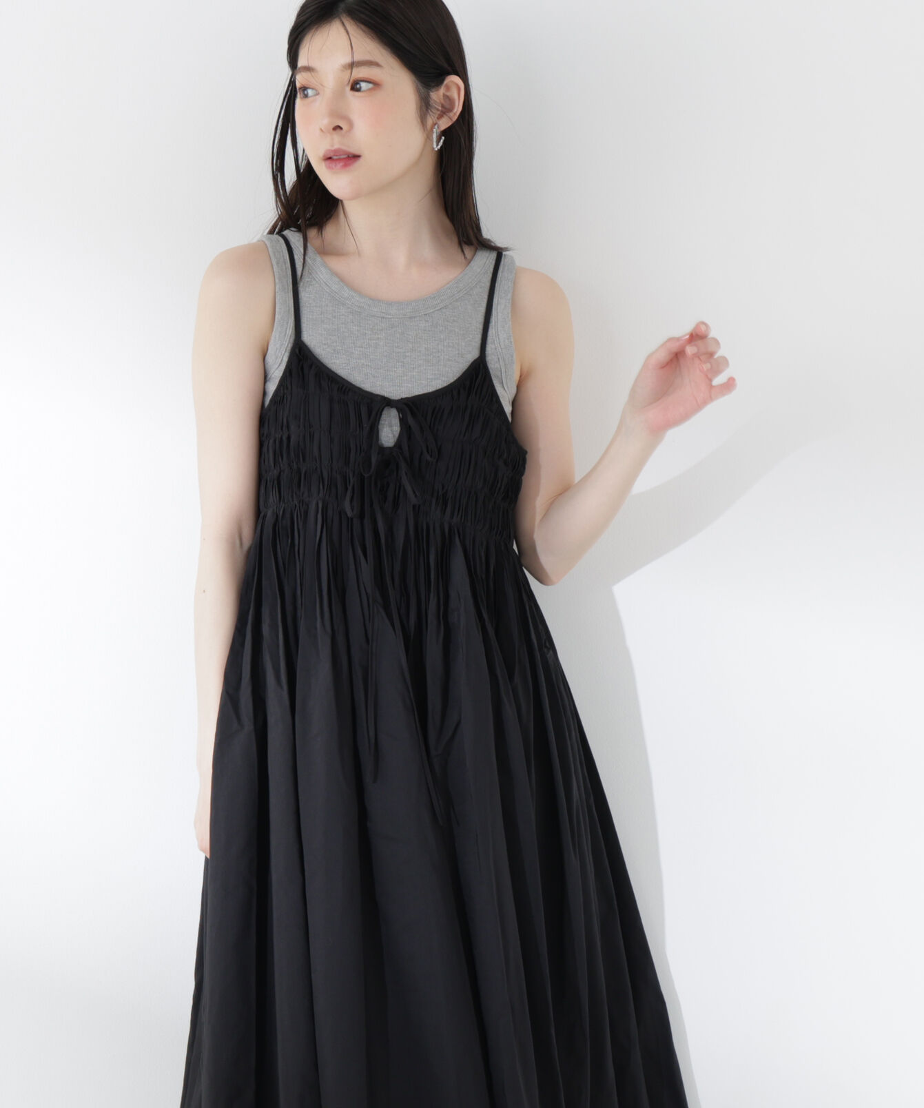 PROPORTION BODY DRESSING「〈a/mie〉タックキャミワンピース26SS」|ワンピース|