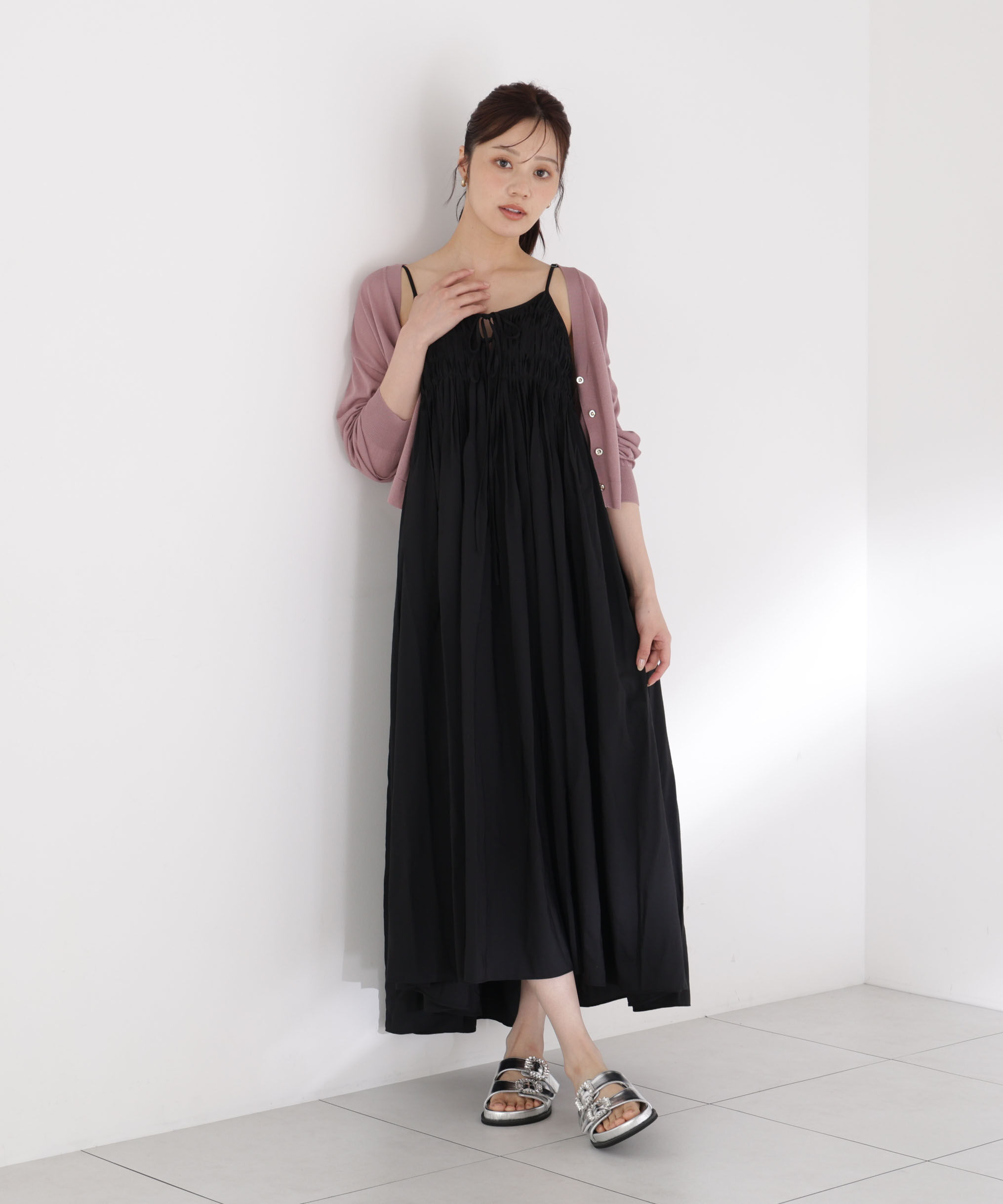 PROPORTION BODY DRESSING「〈a/mie〉タックキャミワンピース26SS」|ワンピース|