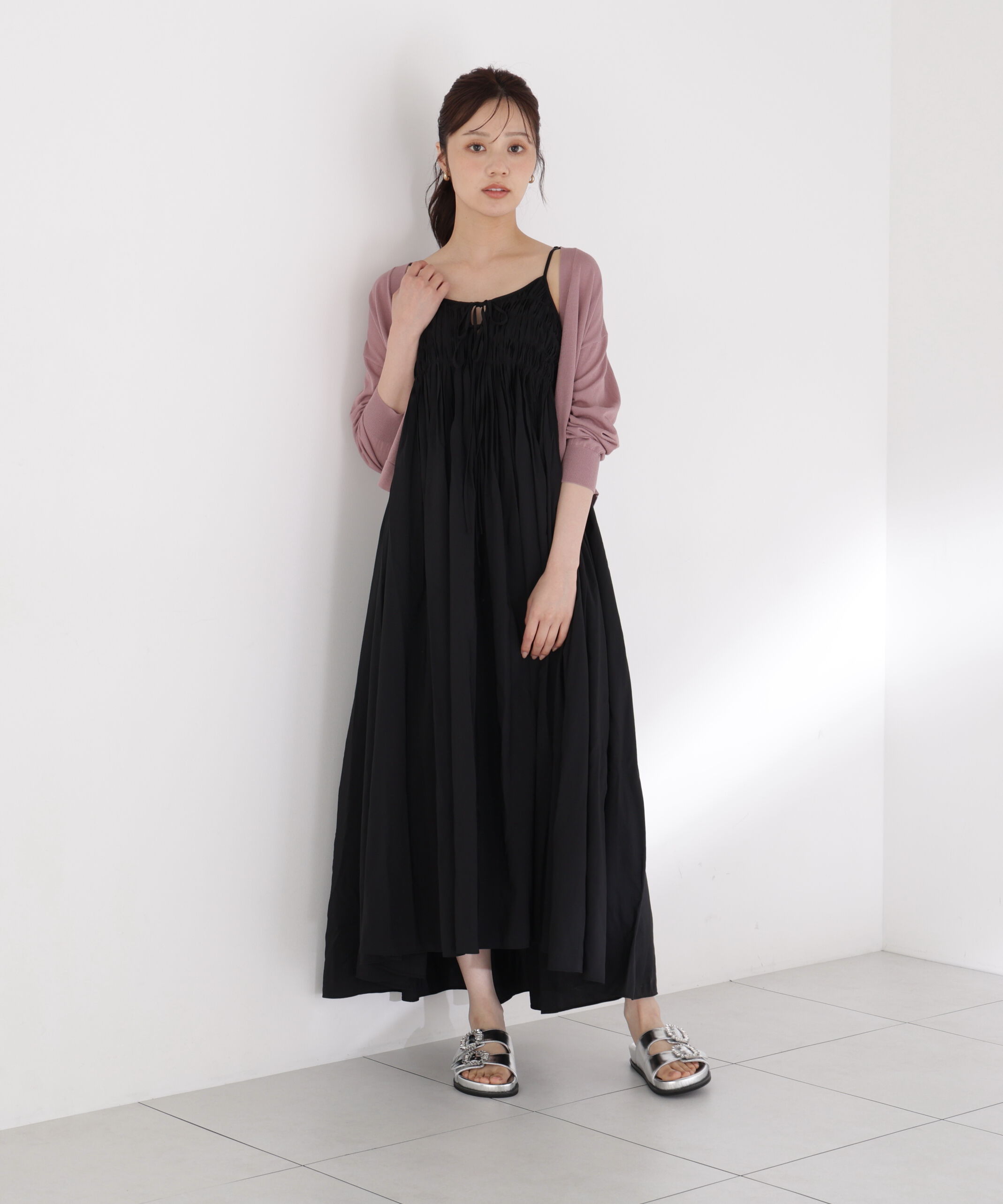 PROPORTION BODY DRESSING「〈a/mie〉タックキャミワンピース26SS」|ワンピース|