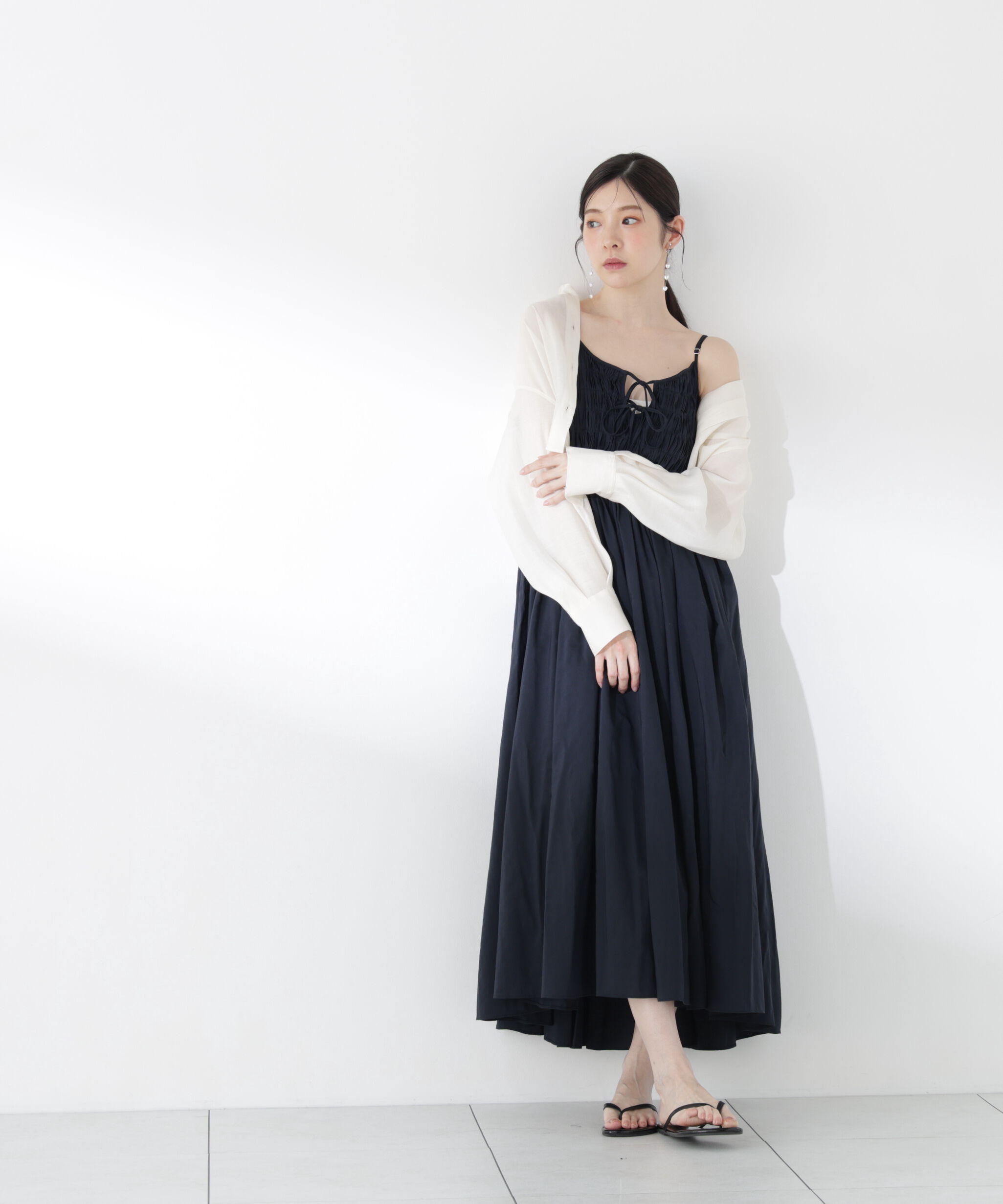 PROPORTION BODY DRESSING「〈a/mie〉タックキャミワンピース26SS」|ワンピース|