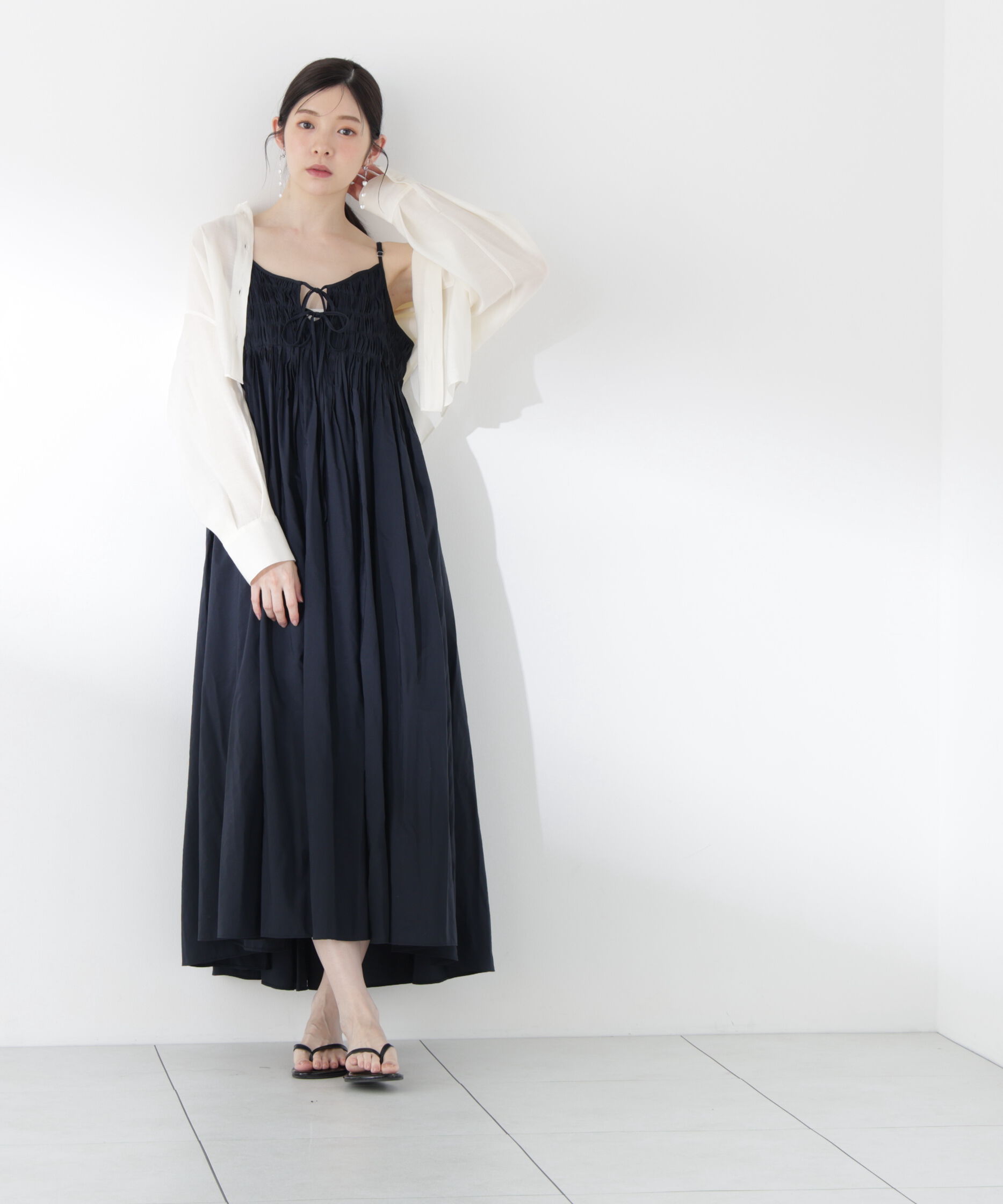 PROPORTION BODY DRESSING「〈a/mie〉タックキャミワンピース26SS」|ワンピース|