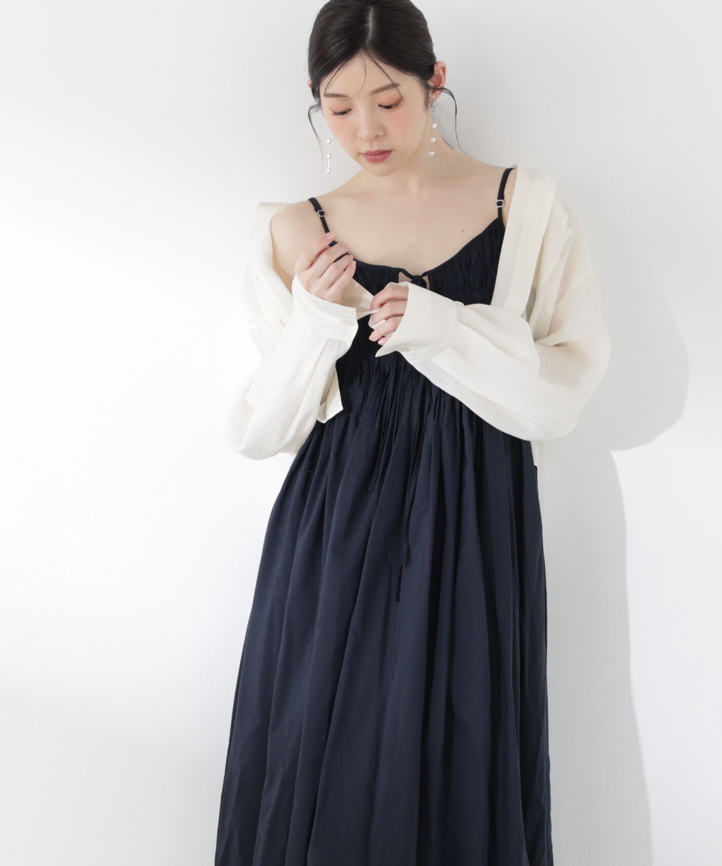 PROPORTION BODY DRESSING「〈a/mie〉タックキャミワンピース26SS」|ワンピース|