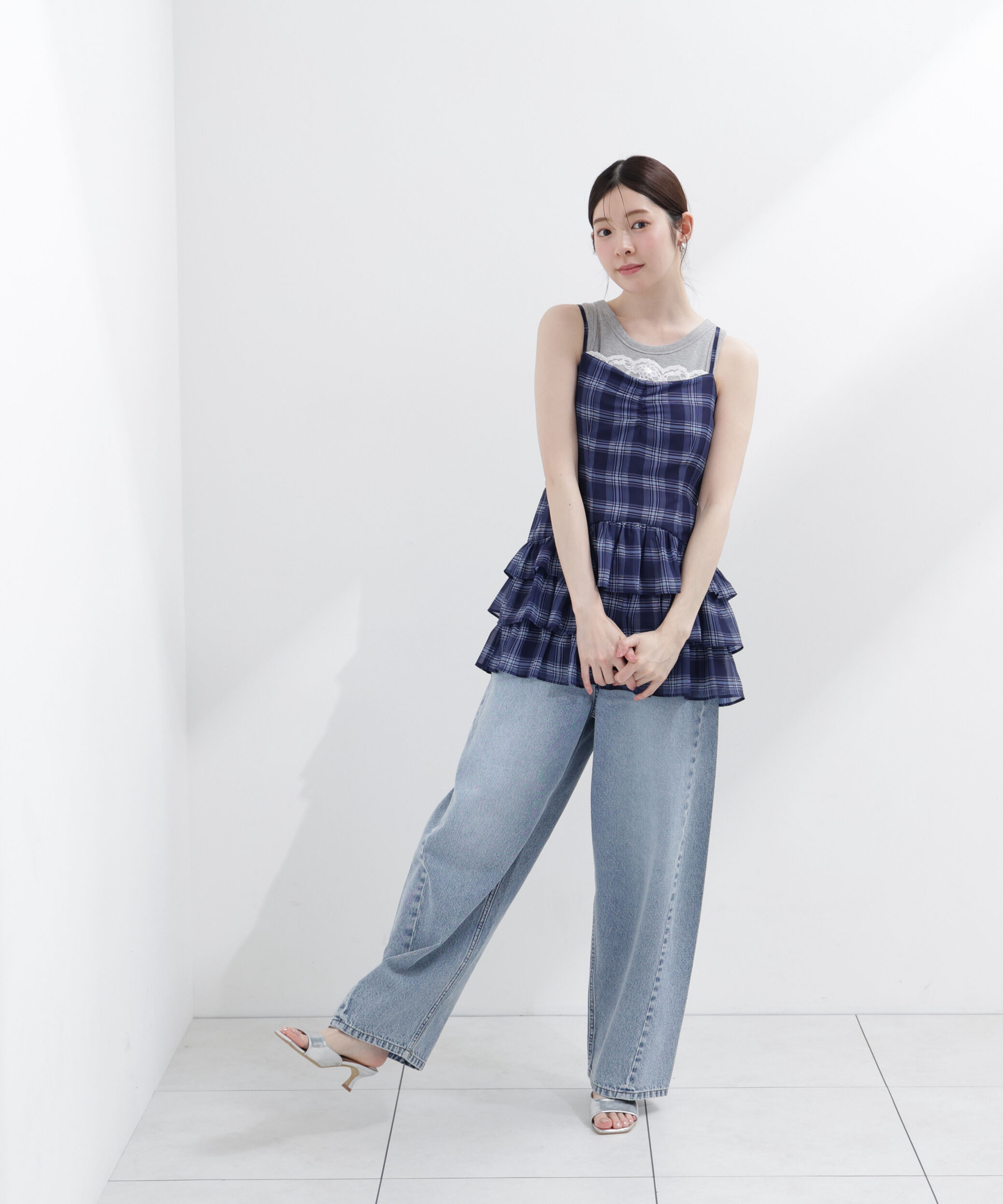 PROPORTION BODY DRESSING「チェックチュニック」|シャツ・ブラウス|
