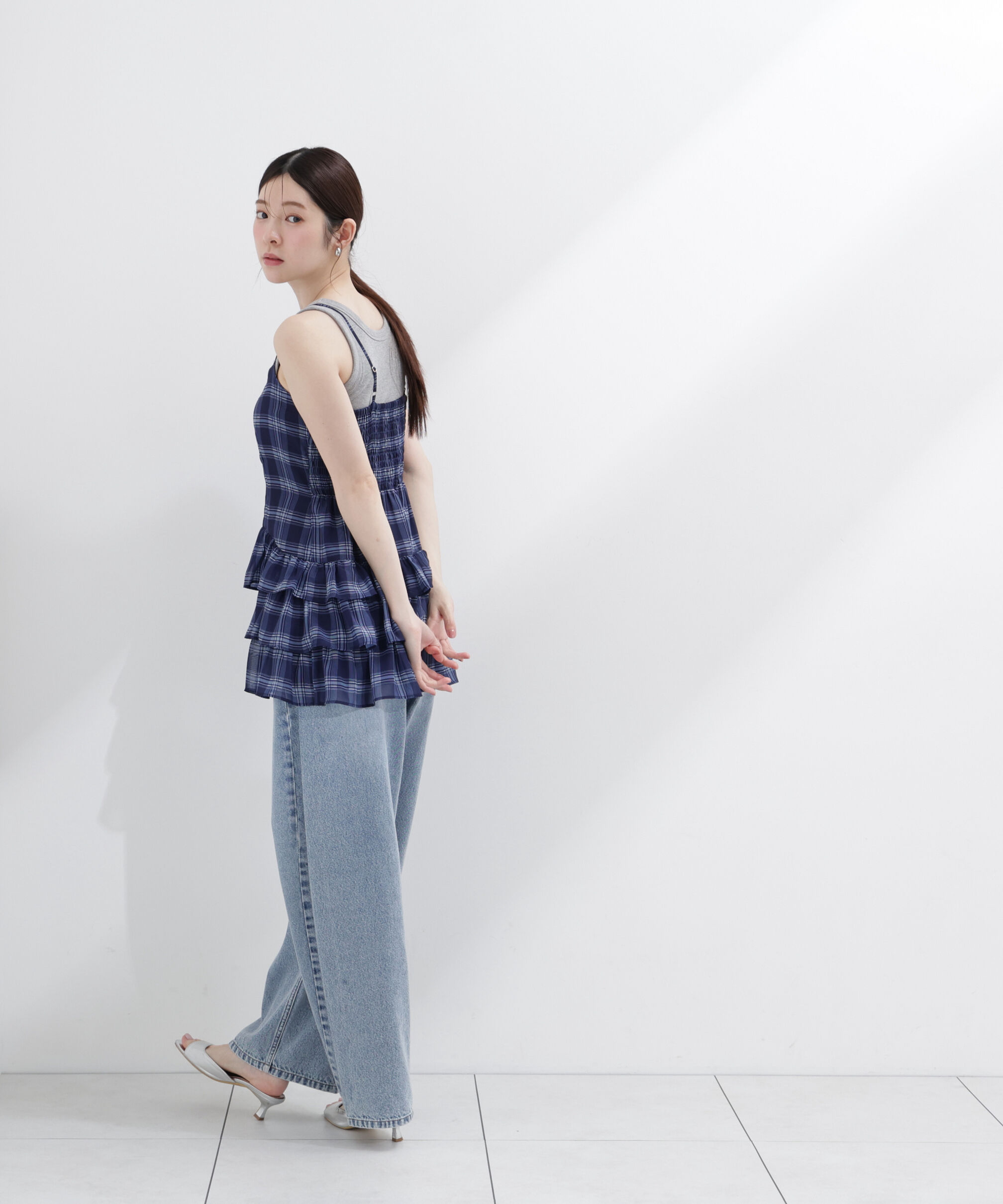 PROPORTION BODY DRESSING「チェックチュニック」|シャツ・ブラウス|