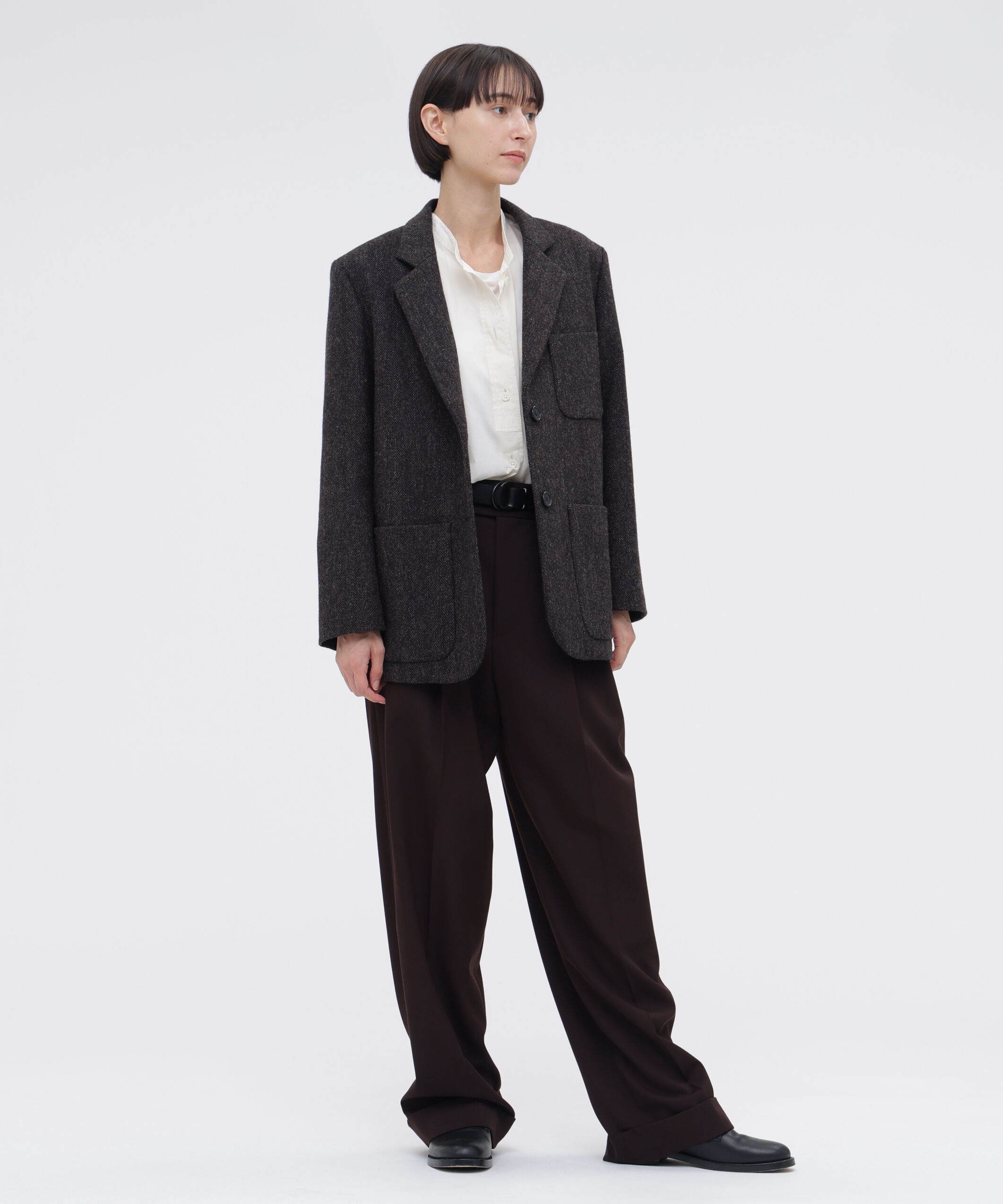  「BROKEN WOOL HERRINGBONE JACKET」|その他|