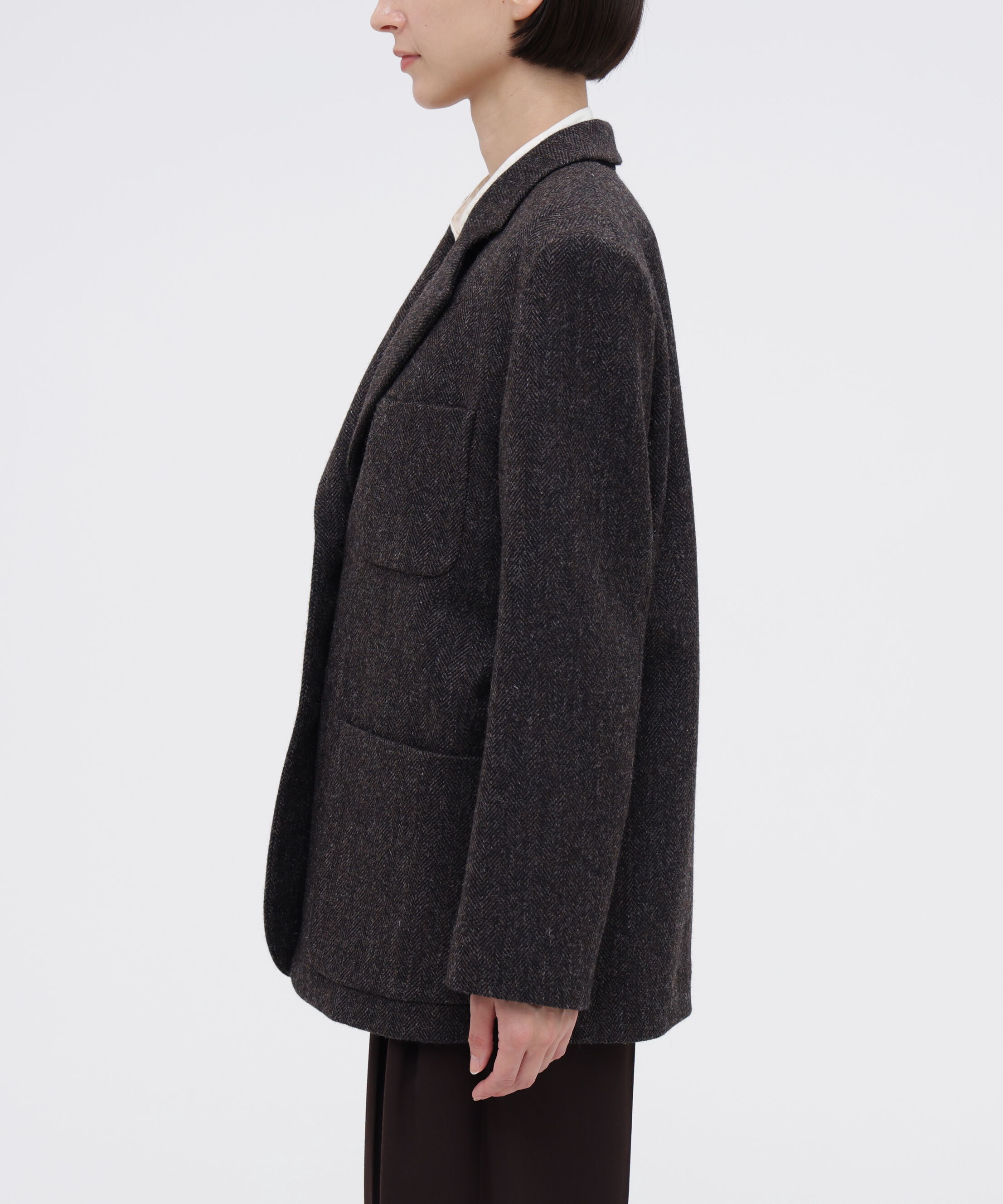  「BROKEN WOOL HERRINGBONE JACKET」|その他|