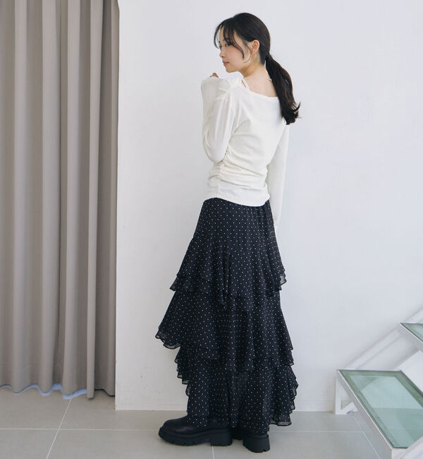 archives「【ＯＮかわ】タックドレープオフショルスラブカットＴＯＰＳ」|Tシャツ・カットソー|
