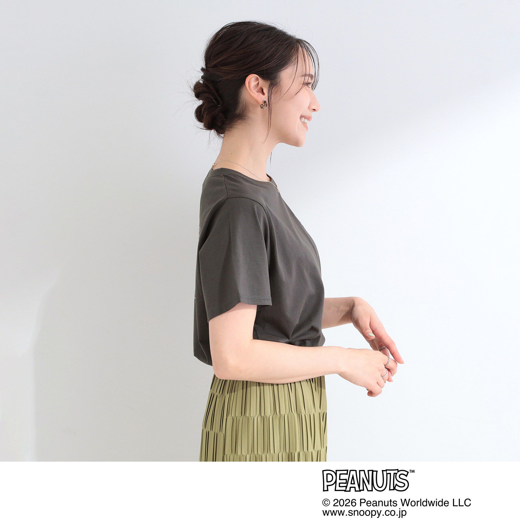 SHOO･LA･RUE「【PEANUTS】ひんやりプリントTシャツ」|Tシャツ・カットソー|