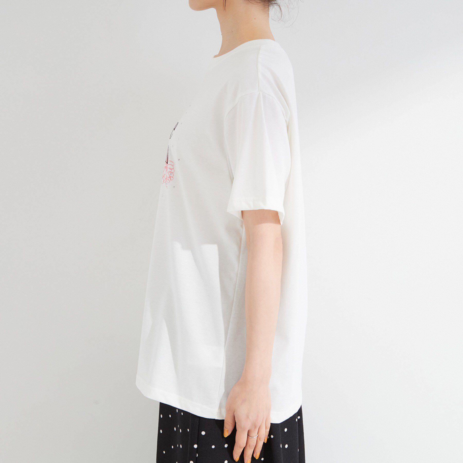 SHOO･LA･RUE「【ひんやり/S-LL】選べる4柄　デイリー使いにぴったりな 大人の頼れるTシャツ」|Tシャツ・カットソー|