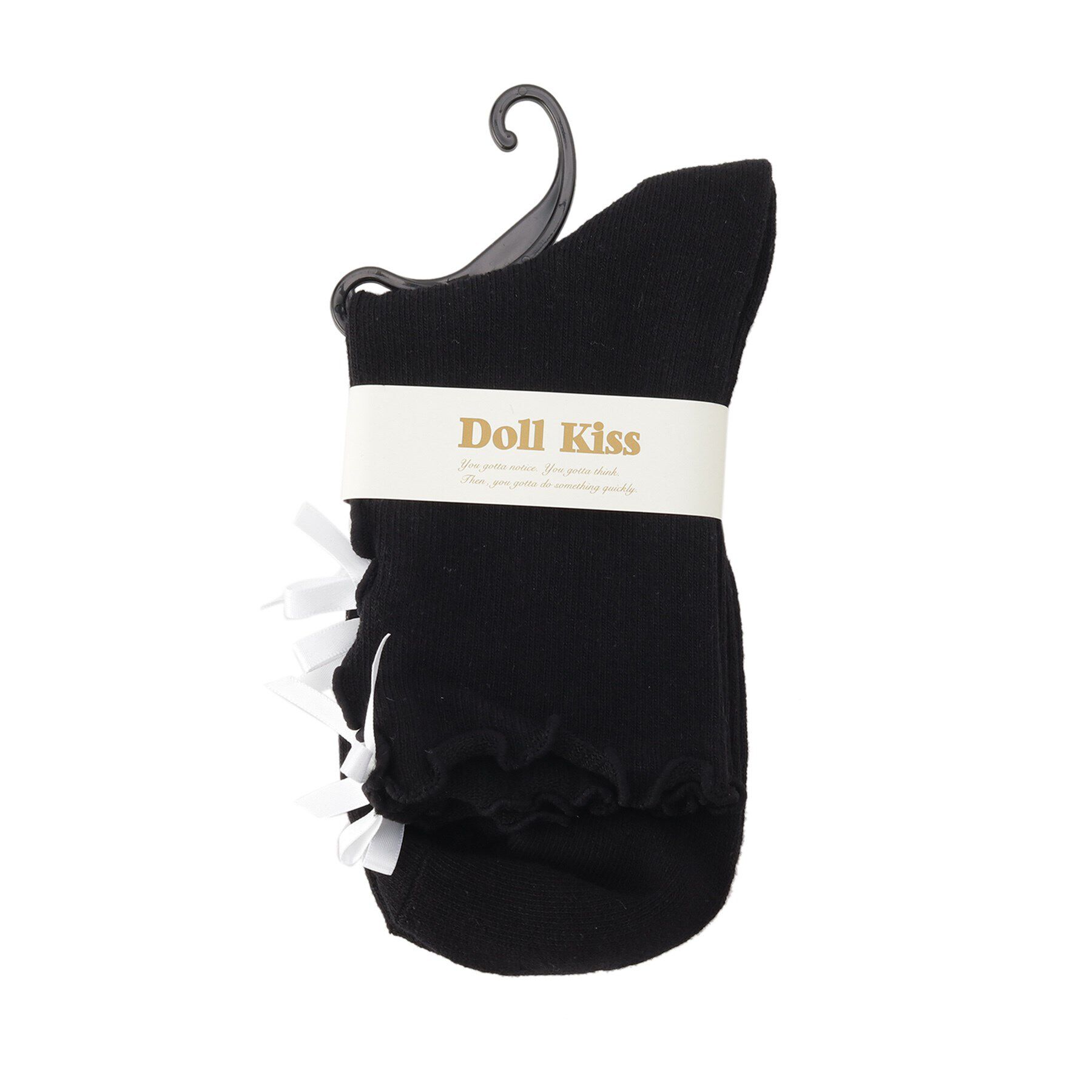 Doll Kiss「くり抜きリボン付きソックス　靴下」|ソックス|ホワイト(901)
